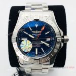 1-1 Best Replica GF Factory V3 Breitling Avenger II GMT Watch Dark Blue Dial